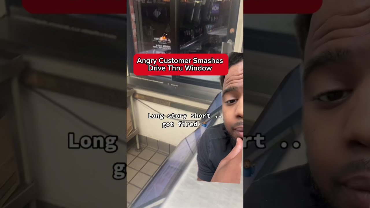 Drive-Thru Customer SMASHES Window After Getting Wrong Order