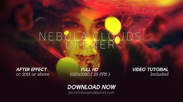 Nebula Clouds Opener l Galaxy Space Slideshow - 100% After Effect Project