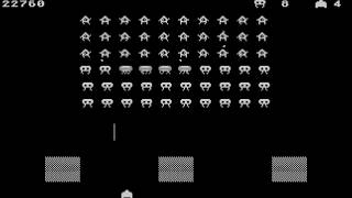 ATARI 8BIT XL XE TFREAX M 2026 MONO CHROME BW T FREAX Adrian Millett 2026 SPACE INVADERS CLONE 400 8