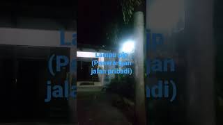 LAMPU PJP (penerangan jalan pribadi