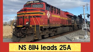NS 8114 leads a Short NS 25A @ Hagerstown