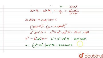 From algebra we know that if ax^(2) +bx + c=0 , a( ne 0), b, c in R has roots alpha and beta the...