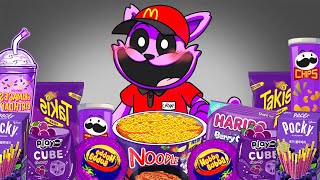 Best of Convenience Store PURPLE Foods with CATNAP | Poppy Playtime 3 Animation | ASMR Mukbang