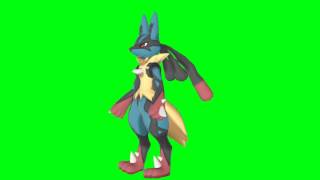 Lucario Mega Animated Right Pokemon Chroma