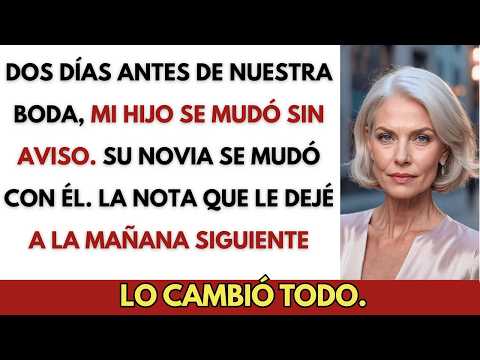 ¡Mi hijo canceló su boda y se mudó en secreto dos días antes con ayuda de su novia! 📦💔📉