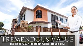 House Tour LP10 • I did not EXPECT this PRICE! • Furnished Las Pinas 4BR CORNER House & Lot for Sale