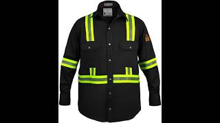 Just In Trend Flame Resistant Hi Vis 7oz Cotton Shirt Review - Pros &amp; Cons - Flame Resistant Shirt