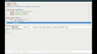 Python in Emacs 0066 - How to async in Python