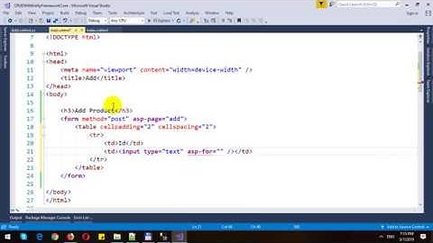 CRUD in ASP.NET Core Razor Pages and Entity Framework Core