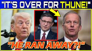 Celebrity Sen. John Thune FLEES INTO HIDING As Trump & Senate GOP Move To Kick Him Out Of Senate Majority!! Wealth