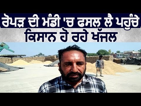 Ropar की अनाज मंडी में धान की फसल लेकर आए किसान हो रहें परेशान