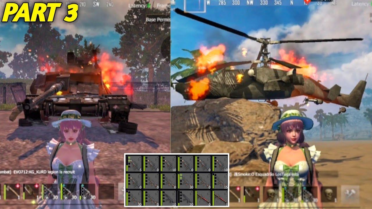 Tank Kill Heli Kill and Avengers Kill In operation Base Last Island of Survival 