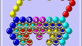 Bubble Shooter Gameplay #727 | Royal Hall Level 1 to 5