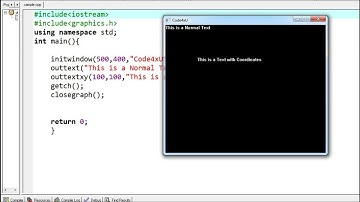 Stylish Text Printing in C++ | graphics.h | Code4xU