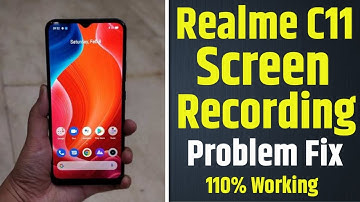 realme c11 screen recording problem | realme c11 screen recorder