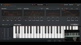 A Biosphere-esque jazz beat sequence on the MiniFreak V