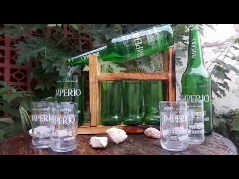 fonte feita com garrafa império
