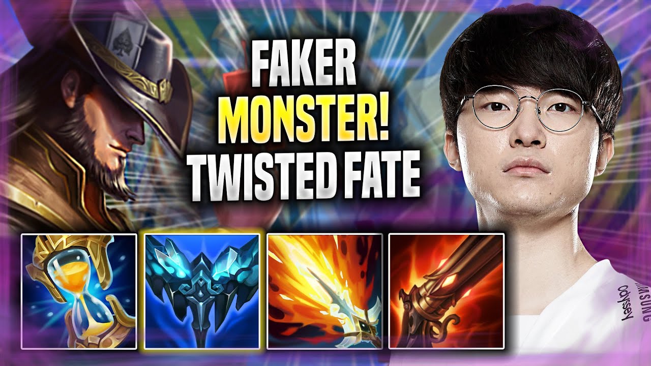 FAKER IS A MONSTER WITH TWISTED FATE! - T1 Faker Plays Twisted Fate MID vs Galio! | Season 2022