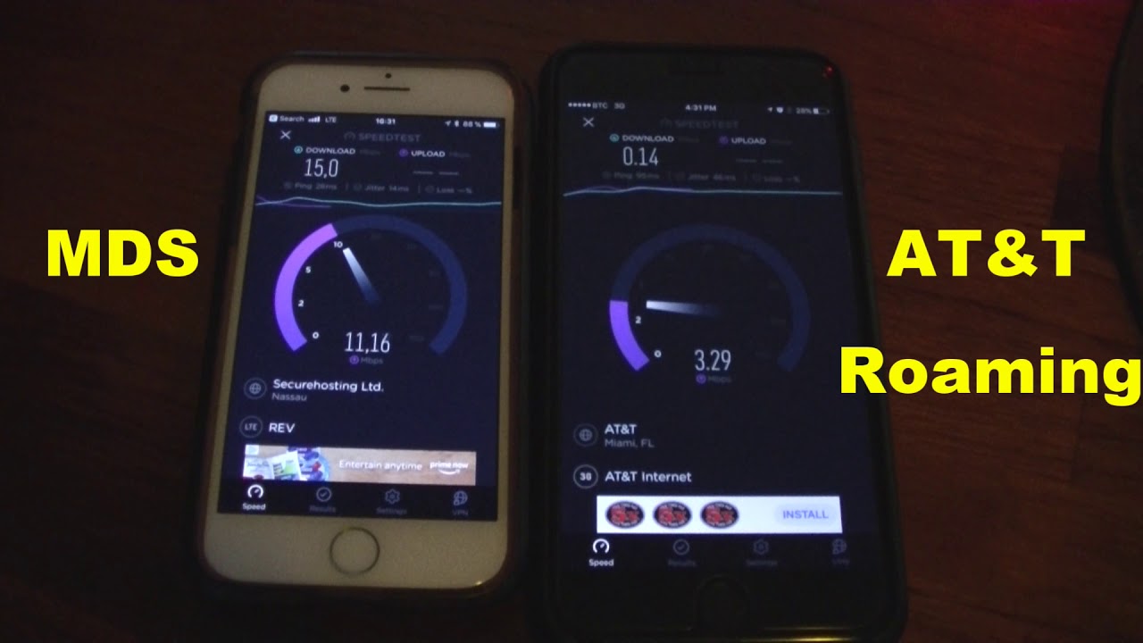 AT&T Roaming in Bahamas vs Marine Data Solutions 4G LTE service - YouTube