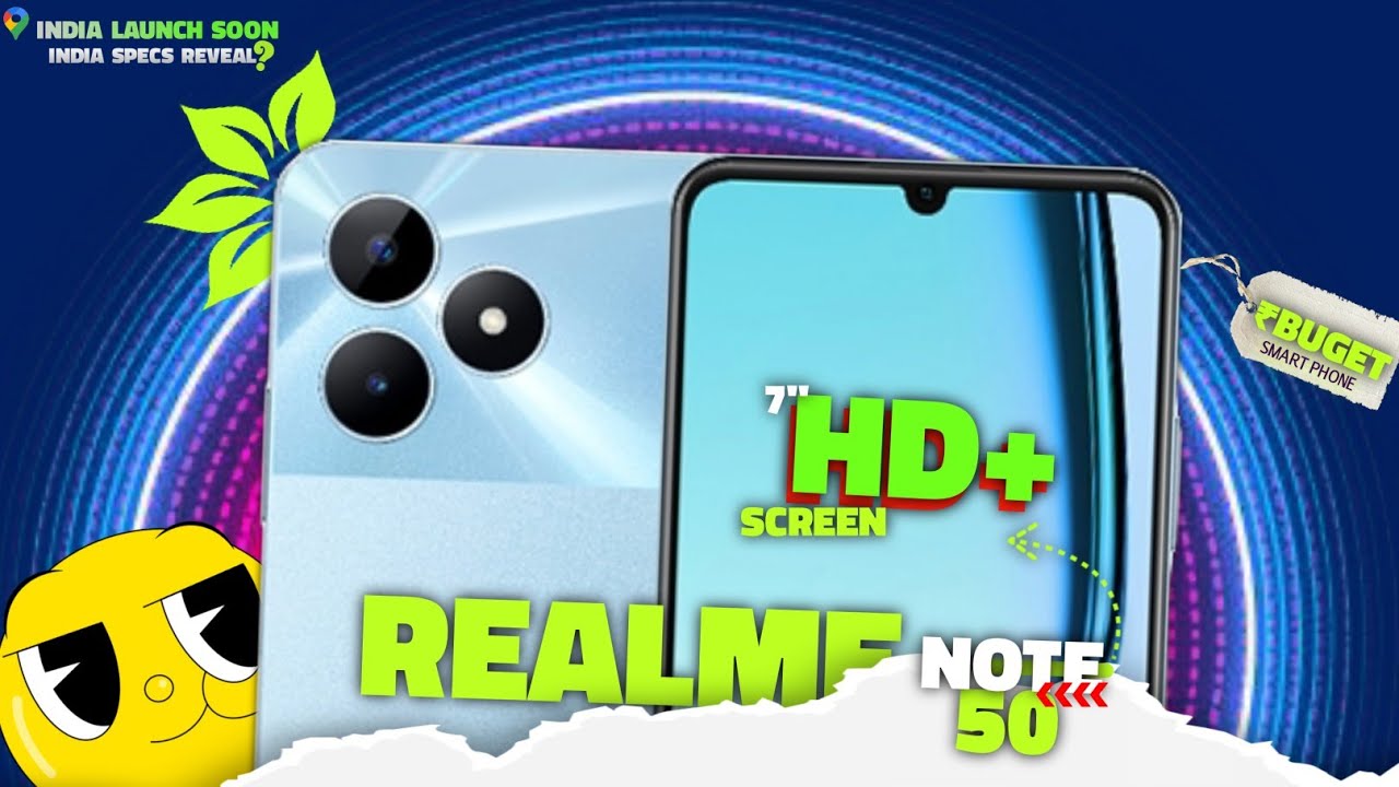 Realme Note 50Best Budget🤑SmartphoneIP52 Water Repellent 💦Full Specs