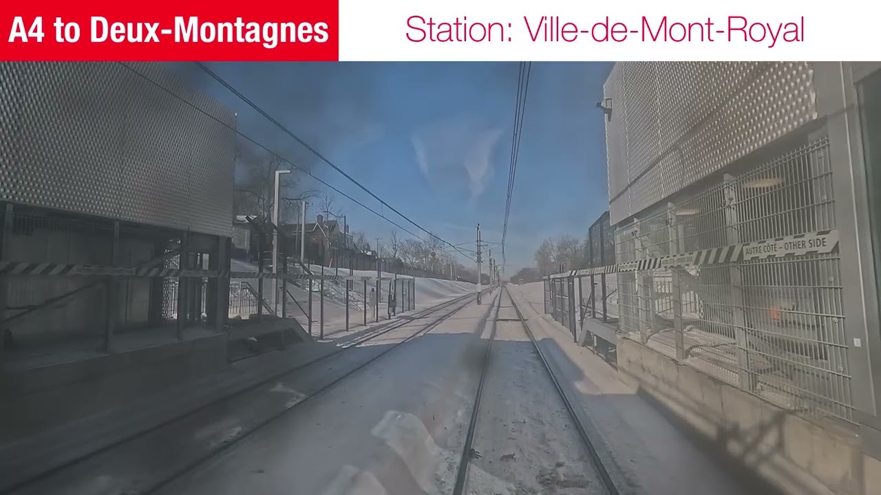 4K Timelapse | 2026 Feb | Montréal REM full ride Brossard to Deux-Montagnes