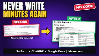 Automate Meeting Minutes with ChatGPT + Make.com (No Code)