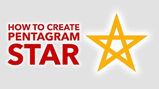 How to create a pentagram star in Adobe Illustrator