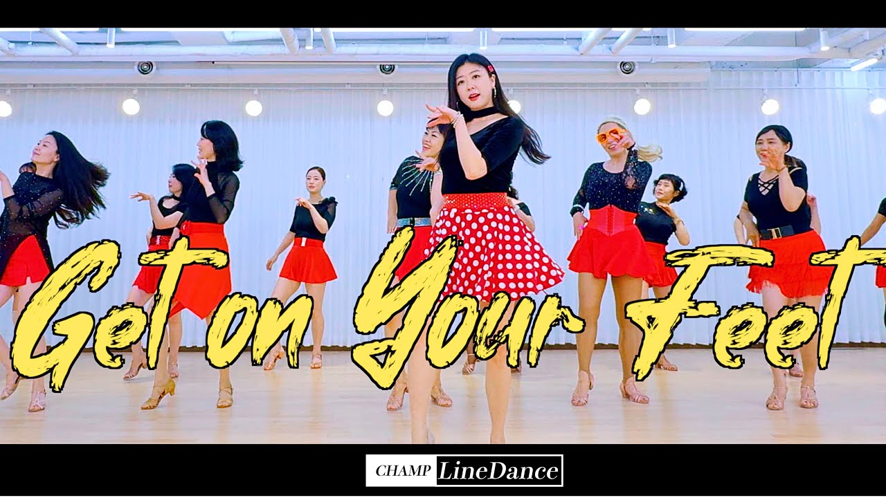 [토요강사동호회] Get on Your Feet LineDance | 초중급 라인댄스 | 겟 온 유어 핏 라인댄스 | 챔프라인댄스 | 선릉역7번출구 010 8833 4921