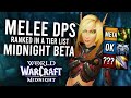 Ranking Melee DPS Tier List In Midnight Beta! Which Class Is Currently On Top? | World Of Warcraft thumbnail