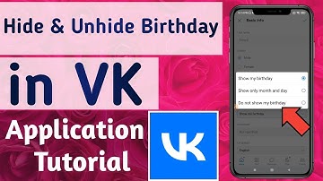 How to Hide & Unhide Birthday on VK App