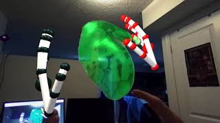 Trying out what its like to have giant floating AR hands with a Leapmotion