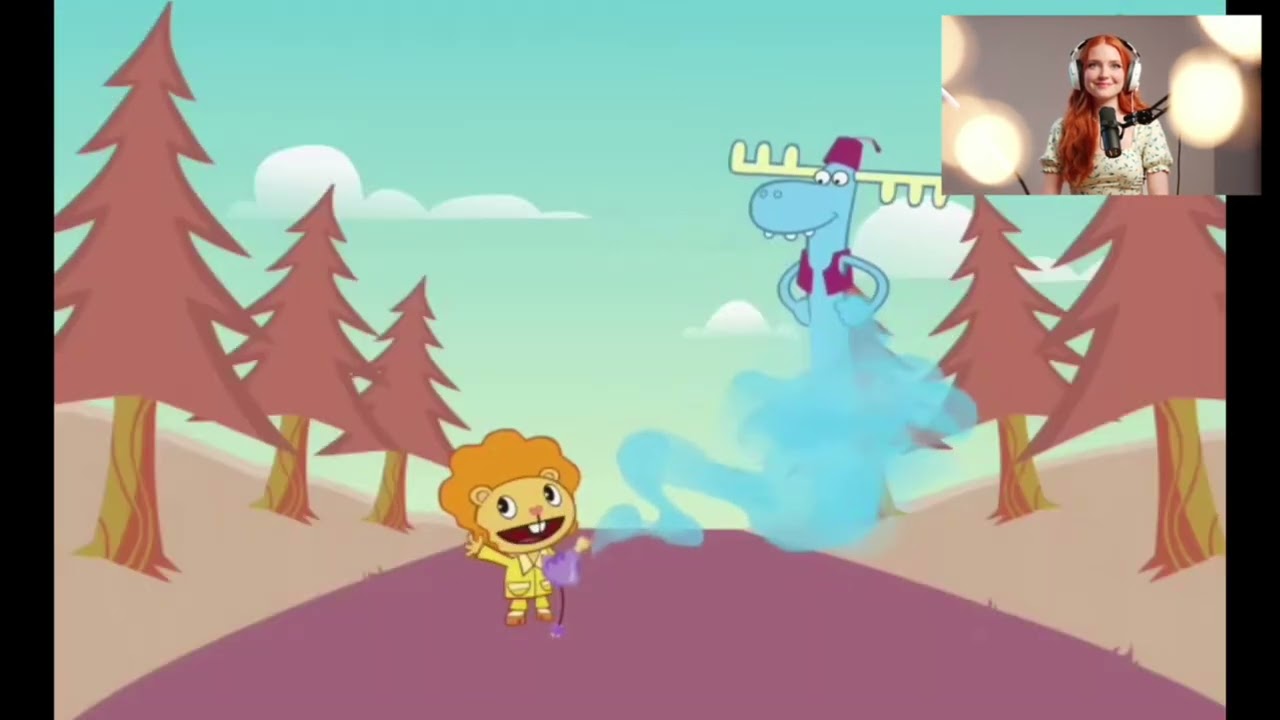 Crazy Cartoon Lion and Moose Get Wildly Trippy! 