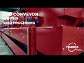 Cimbrias jog conveyor dryers complete our machine range for seed chemical treatment