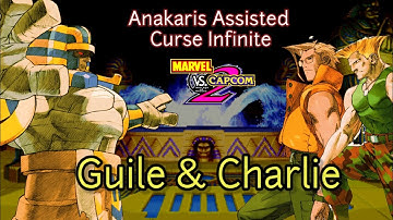 Marvel vs Capcom 2 (MVC2): Anakaris Assisted Curse Infinite (Loop) with Guile & Charlie (Curse#12)