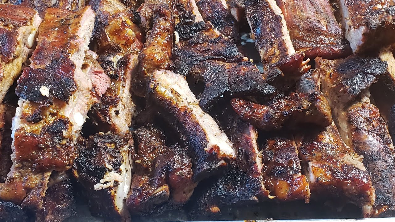 NFL CHAMPIONSHIP! GRILLED RIBS ( WITH JERK RUB SEASON) - YouTube