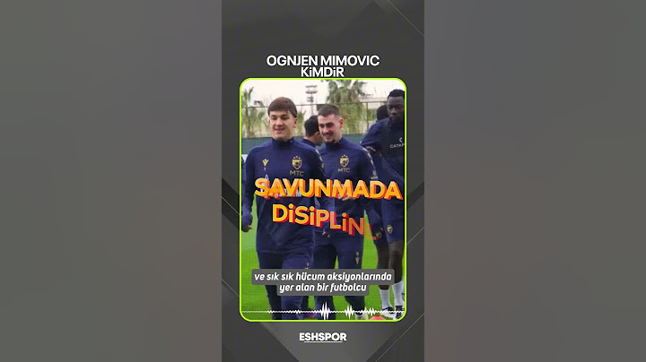 Fenerbahçe’nin yeni transferi Ognjen Mimovic kimmiş gelin hızlıca bakalım.
