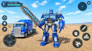 Futuristic Optimus Prime Transformers: Truck Robot City Battle 2026 - Android Gameplay screenshot 5
