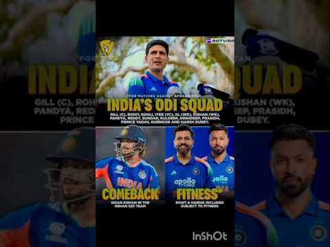INDIA SQUAD TEAM VS AFK 2026 #indiancricket #indiavsafghanistan #kohli #rohitsharma #shubhmangill