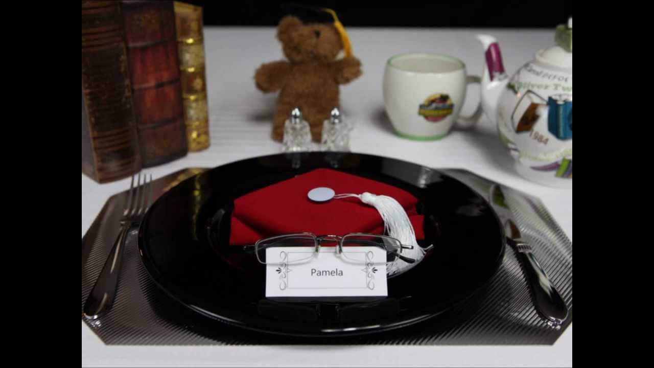 Napkin Folding The Graduation Cap Tutorial YouTube