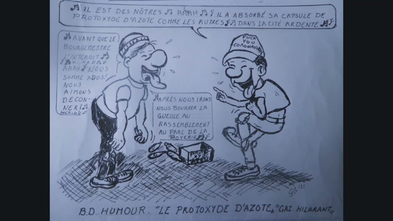 Humour Azote NOUVELLE PLANCHE BD HUMOUR LE PROTOXYDE D AZOTE GAZ HILARANT DESSIN ...