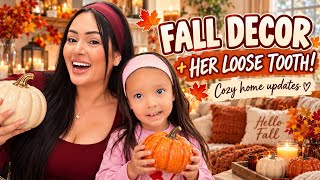 Fall Decor Shopping & Decorating + Her Front Tooth Is Finally Coming Out!