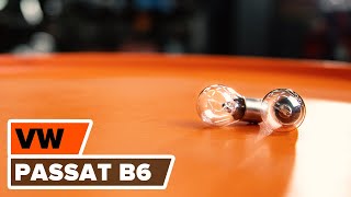 How to replace High beam bulb on VW PASSAT Variant (3C5) - video tutorial