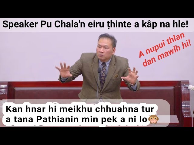 Speaker Pu Chala'n Pulpit aṭangin eiru ṭhinte a kâp na hle! A thusawi ropui tak mai hi!... class=