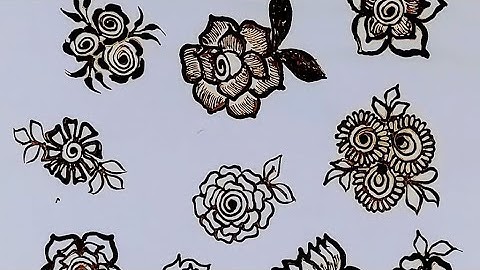 flowers henna classes for beginners| part1 | Tips and tricks| basic henna elements | mehendi classes