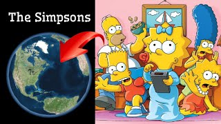 The Simpsons on Google Earth and Google Maps 🌎