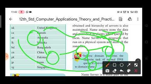 12th computer application Name server explanation