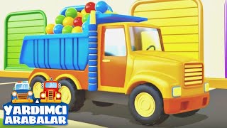 Eğitici çizgi film - Yardımcı arabalar - damperli kamyon topları topluyor! Seçkin bölümleri izle