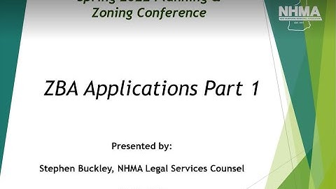 ZBA Applications Part 1: Variances and Special Exceptions