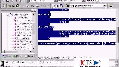 VC++ GUI Tutorials using MFC, MFC Windows - MatrixGrid Part2 Mouse Click, Zooming & Scrolling