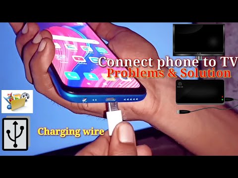 How To Connect Phone To TV Using USB Data Cable (Charging Wire) Connect Problem & solution